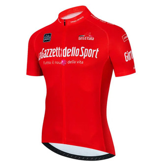 Giro d'Italia 2024 Red Gazzetta dello Sport Retro Cycling Jersey