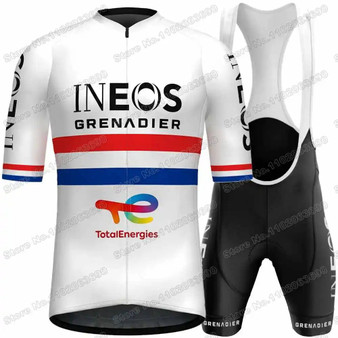 Team INEOS 2026 White France Cycling Jersey Set