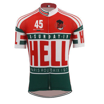 SALE-SUNDAY IN HELL 1976 Paris-Roubaix Retro Cycling Jersey