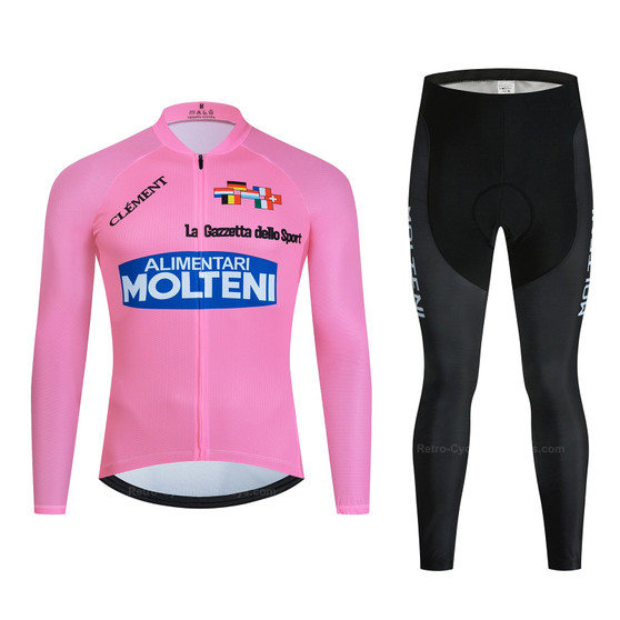 Molteni Alimentari Retro Cycling Jersey Long Set (with Fleece Option)
