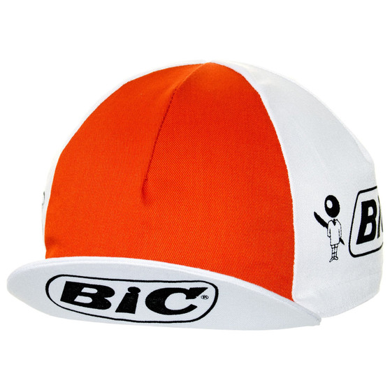 Bic Bright Orange Retro Cycling Cap