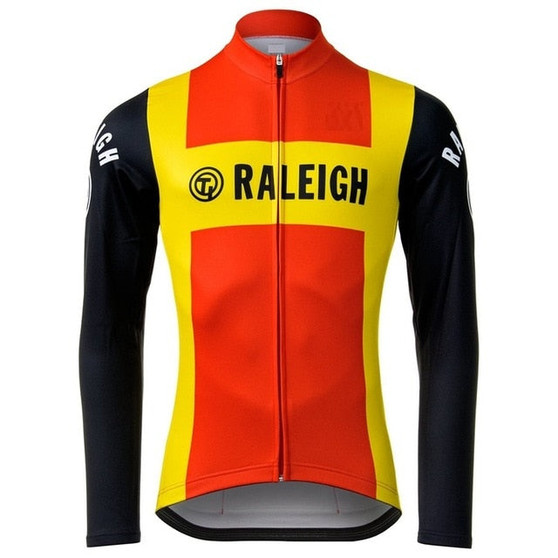 TI Raleigh Long Sleeve Retro Cycling Jersey