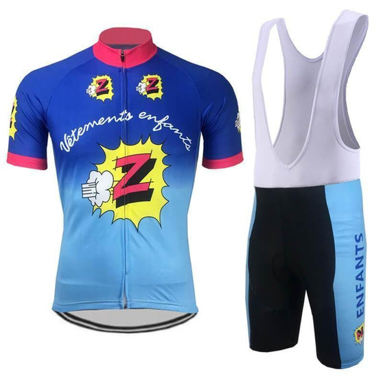 Vetements Enfants Team Z Retro Cycling Jersey Set