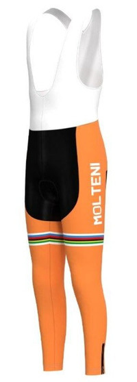 Molteni Orange Retro Cycling Leggings