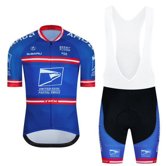 US Postal Service Short Sleeve Pro Cycling Team Jersey Set