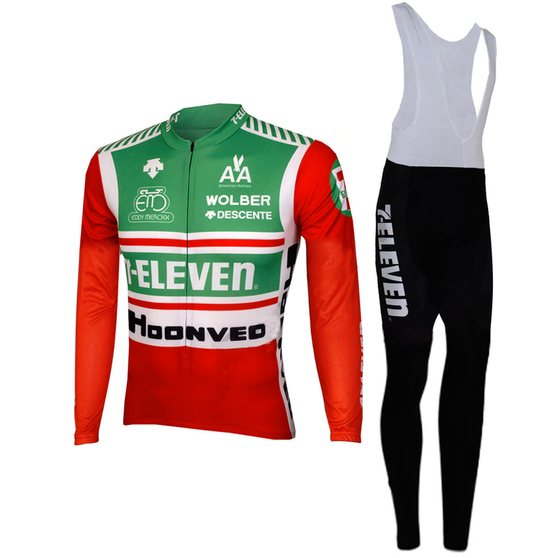 7-Eleven Retro Cycling Jersey Long Set (With Fleece Option)