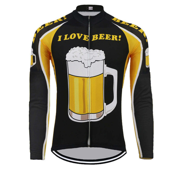 Love Beer Long Sleeve Cycling Jersey (with Fleece Option)