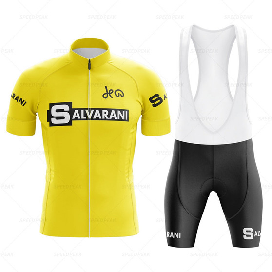 Salvarani 1972 Yellow Retro Cycling Jersey Set