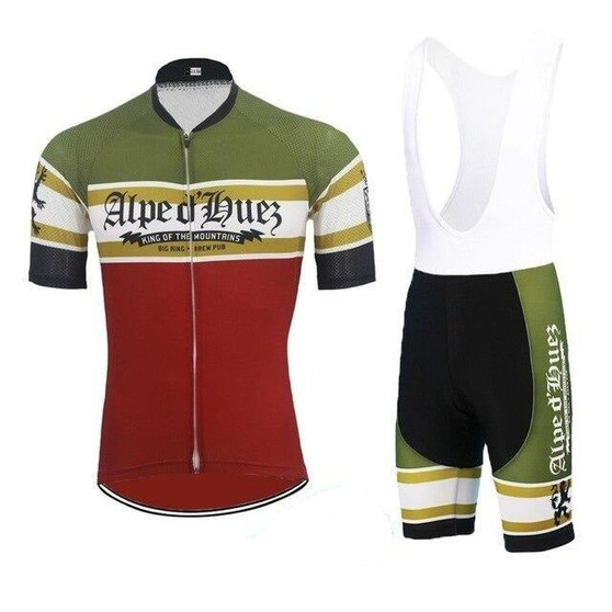 Alpe D'Huez Retro Cycling Jersey Set