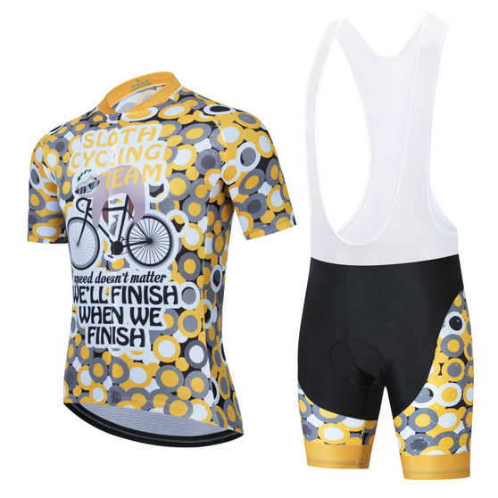 Yellow Spots Sloth Cycling Team Set
