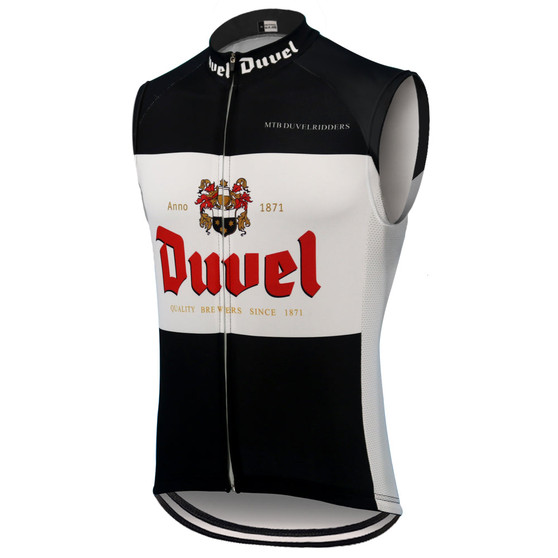 Duvel Beer Black Retro Cycling Vest