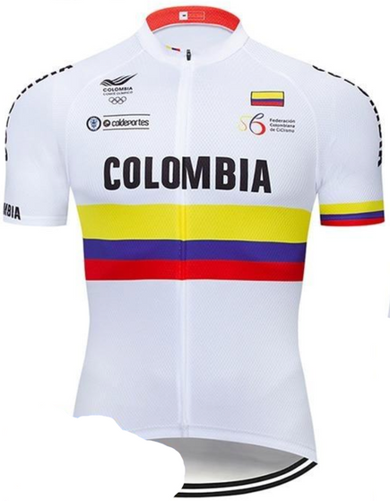 SALE-Colombian Cycling Federation Retro Cycling Jersey Set