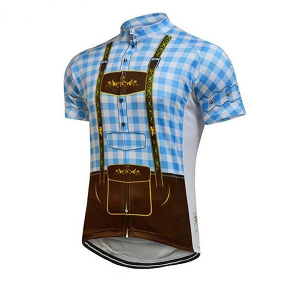 SALE-Lederhosen Retro Cycling Jersey