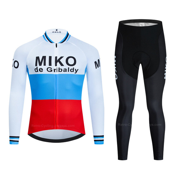 Miko de Gribaldy Retro Cycling Jersey Long Set (with Fleece Option)