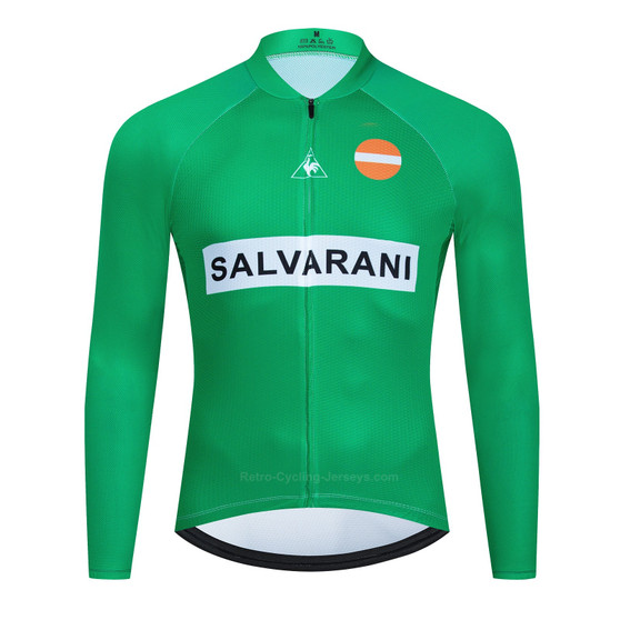 Salvarani Green Retro Cycling Jersey (with Fleece Option)