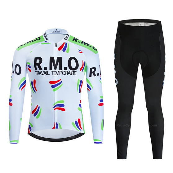 RMO Travail Temporaire Retro Cycling Jersey Long Set (with Fleece Option)