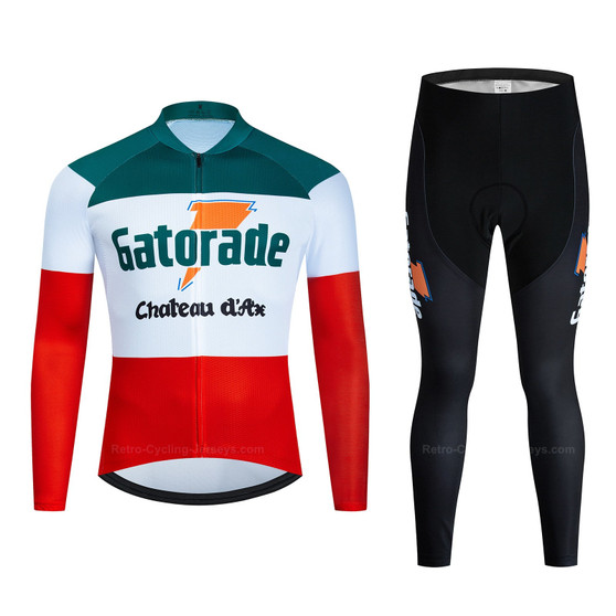 Gatorade Chateau D'Ax Retro Cycling Jersey Long Set (with Fleece Option)