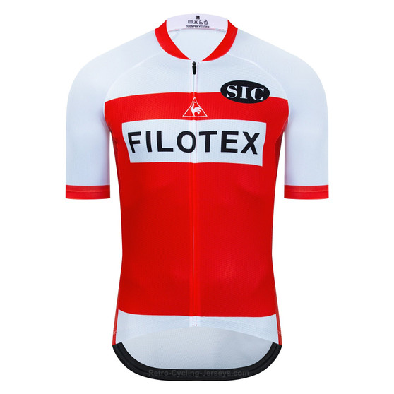 Filotex Red Retro Cycling Jersey