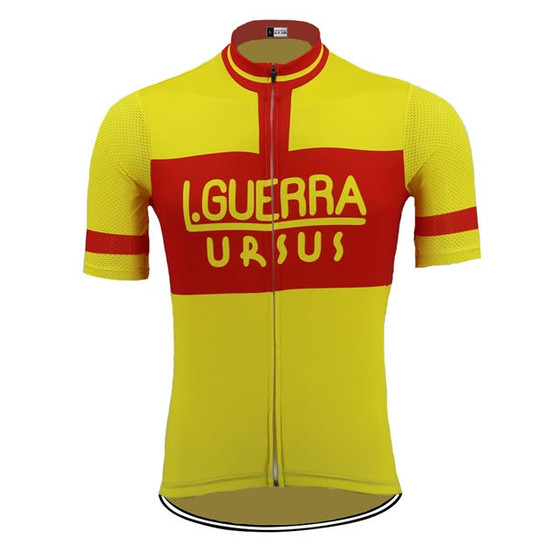 Learco Guerra Ursus Yellow Retro Cycling Jersey