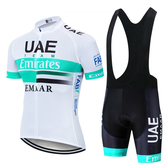 UAE Emirates Cycling Team Turquoise Jersey Set