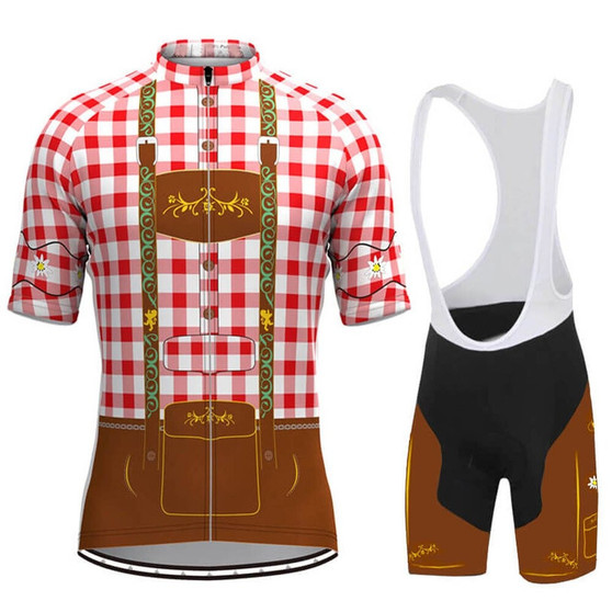 SALE-Lederhosen Retro Cycling Jersey Set