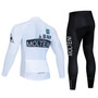 Molteni Alimentari White Retro Cycling Jersey Long Set (with Fleece Option)