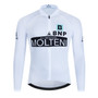 Molteni Alimentari White Retro Cycling Jersey Long Set (with Fleece Option)