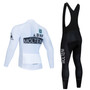 Molteni Alimentari White Retro Cycling Jersey Long Set (with Fleece Option)