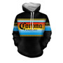 Corona Beer Black Retro Cycling Hoodie