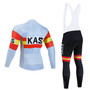 KAS Grey Retro Cycling Jersey Long Set (with Fleece Option)