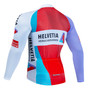 Helvetia La Suisse Retro Cycling Jersey (with Fleece Option)