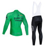 Bianchi Green Retro Cycling Jersey Long Set