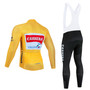 Carrera Jeans 1987 Tour de France Retro Cycling Jersey Long Set (with Fleece Option)