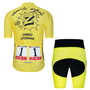 Vetements Enfants Yellow Team Z Retro Cycling Jersey Set