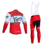 La Casera-Bahamontes Retro Cycling Jersey Long Set (Winter Fleece)