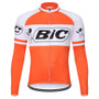 BIC Orange Long Sleeve (With Fleece Option) Retro Cycling Jersey