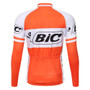 BIC Orange Long Sleeve (With Fleece Option) Retro Cycling Jersey