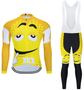 M&Ms Cycling Jersey Long Set (With Fleece Option)