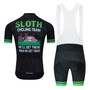 Black Green Sloth Cycling Team Set