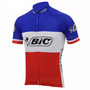 BIC France Short Sleeve Retro Cycling Jersey