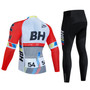 Burgos BH Retro Cycling Jersey Long Set (with Fleece Option)