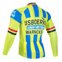 IJsboerke-Warncke Yellow Retro Cycling Jersey Long Set (with Fleece Option)