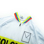 Colombia White Retro Cycling Jersey Long Set (with Fleece Option)