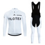 Filotex White Retro Cycling Jersey Long Set (with Fleece Option)