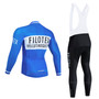 Filotex Blue Retro Cycling Jersey Long Set (with Fleece Option)