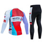 Helvetia La Suisse Retro Cycling Jersey Long Set (with Fleece Option)