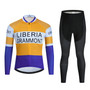 Liberia Grammont Retro Cycling Jersey Long Set (with Fleece Option)