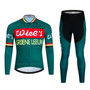 Wiel's Groene Leeuw Retro Cycling Jersey Long Set (with Fleece Option)