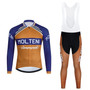 Molteni Brown Retro Cycling Jersey Long Set (with Fleece Option)