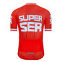 Super Ser Red Retro Cycling Jersey Set